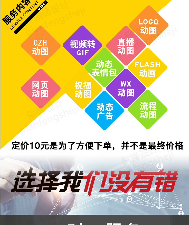 gif动态图定制作设计微信qq闪图表情包短小视频动画公众号素材(图3)