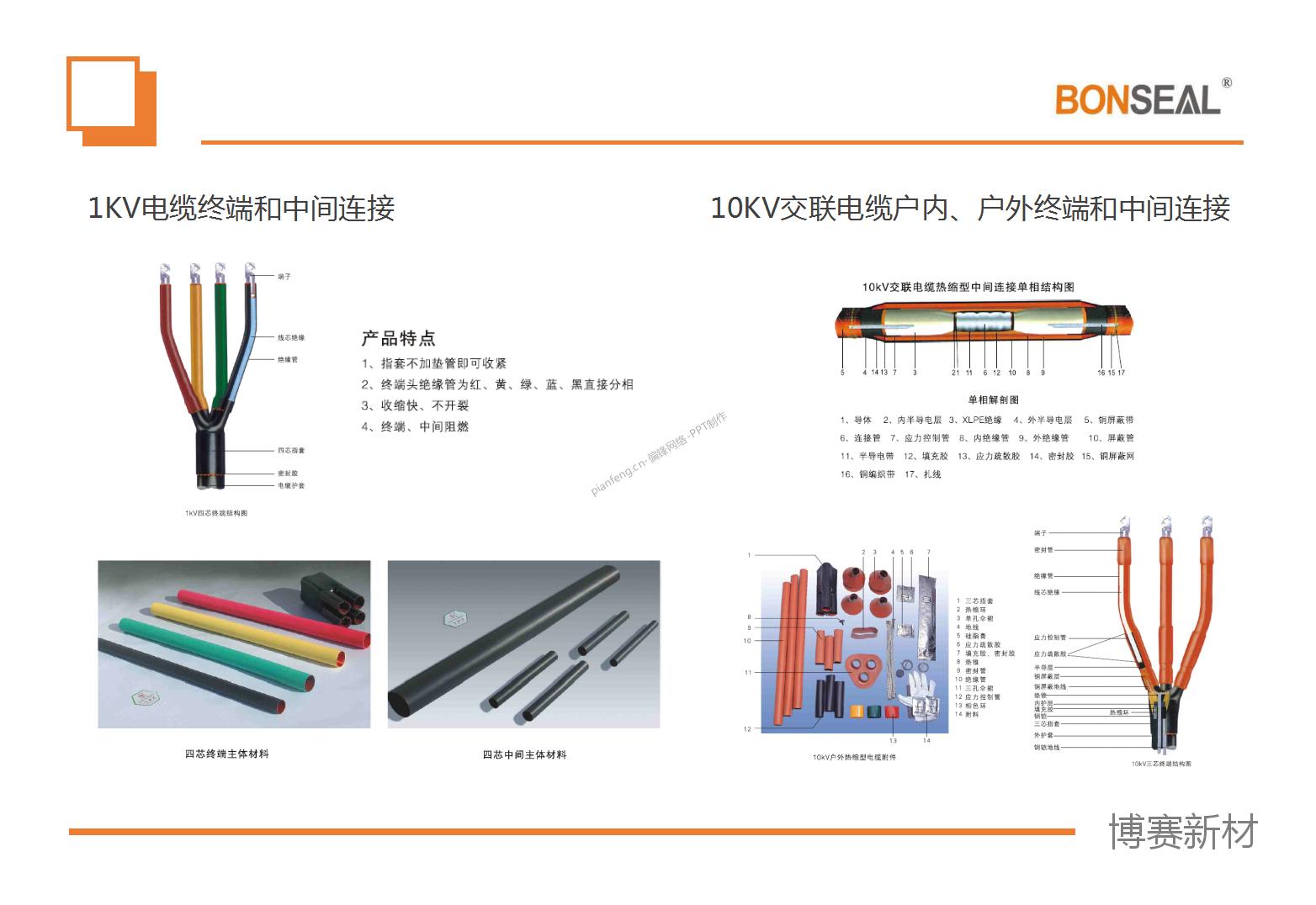 PPT设计制作整理案例|深圳XX热缩产品电缆附件一览——电力能源(图9)