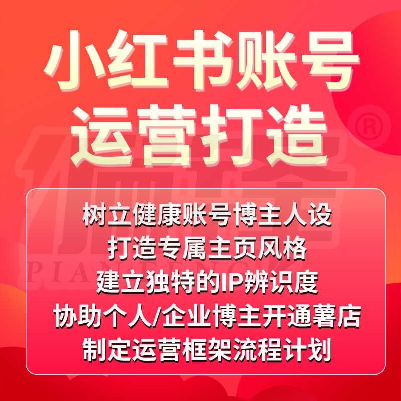 小红书账号运营打造个人企业博主开店人设专属主页独特IP辨识度